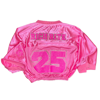 Rich Rite Scrunched Glitter Cropped Jerseys