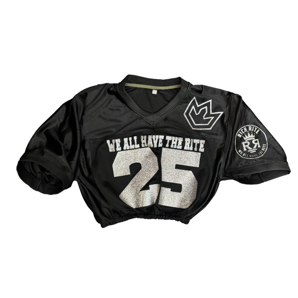 Rich Rite Scrunched Glitter Cropped Jerseys